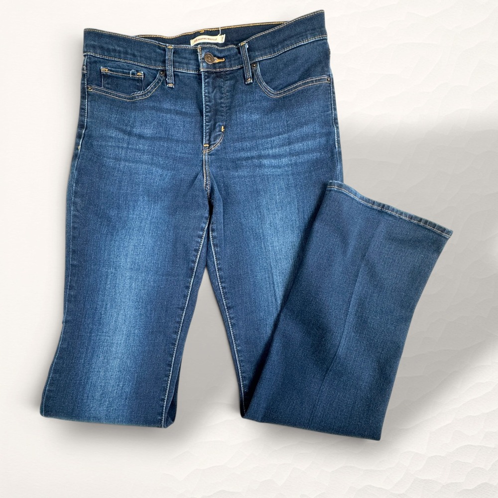 Levi Levi 315 Shaping Bootcut Jeans Women 31 Blue Classic Denim Mid Rise Stretch